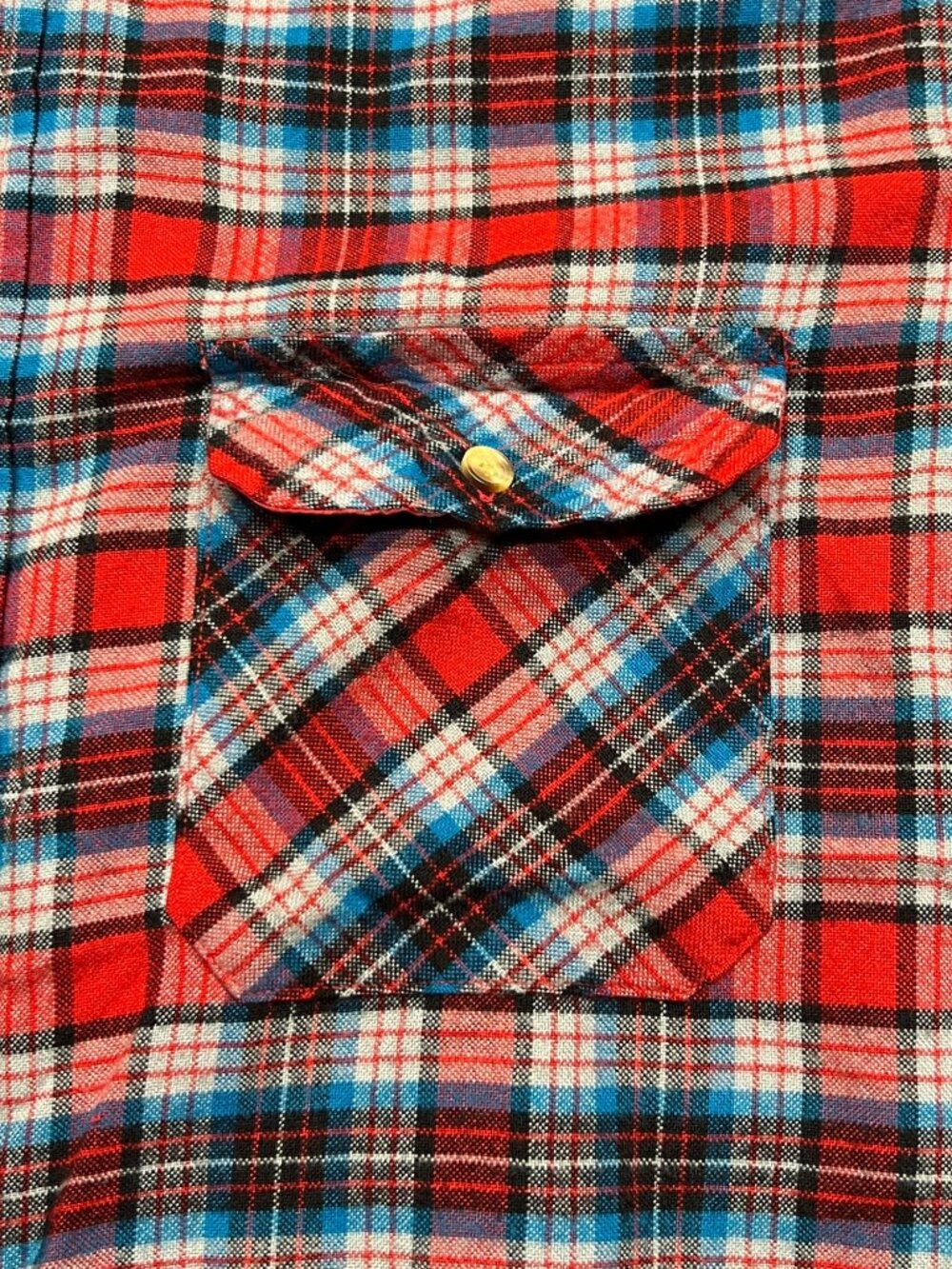 Vintage Outdoor Exchange Red Plaid Flannel Shacket Shirt Button Down Men XL Tall - Picture 3 of 9